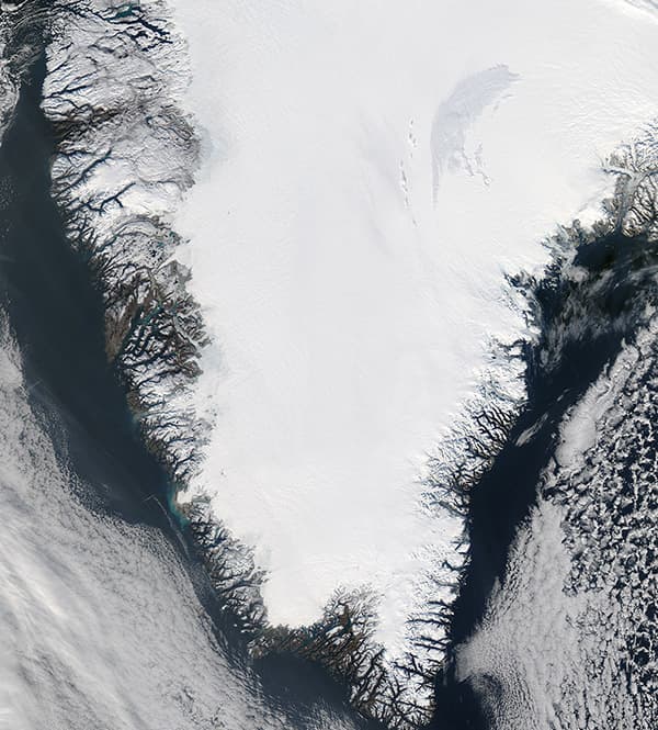 NASA · Aqua / MODIS · Greenland · 2017-10-14
